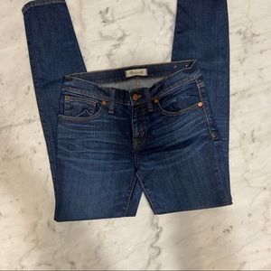 Madewell Dark Wash Skinny Skinny Jeans